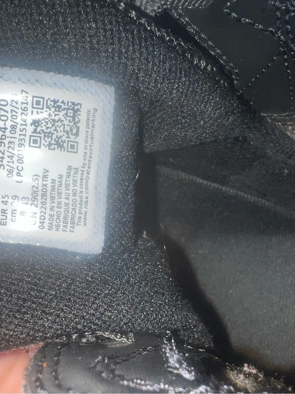 Jordan’s size 11